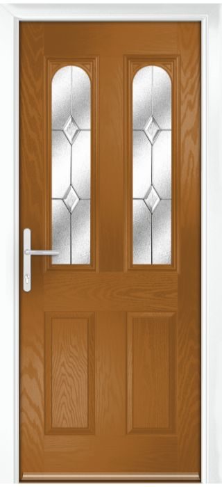 Composite Door - Bamburgh - Classic Collection - Golden Oak