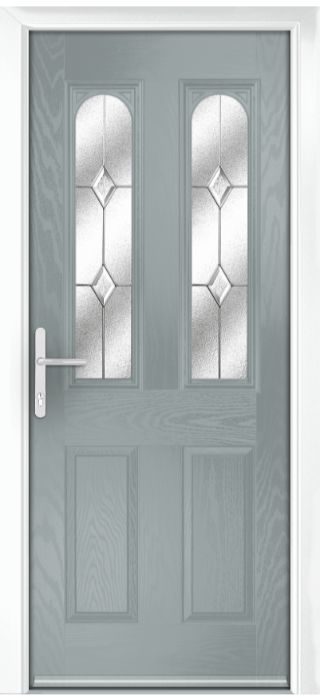 Composite Door - Bamburgh - Classic Collection - Silver Grey