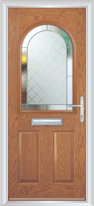 Composite Door - Barnard - Classic Collection - Golden Oak