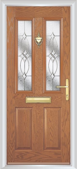 Composite Door - Bede - Golden Oak