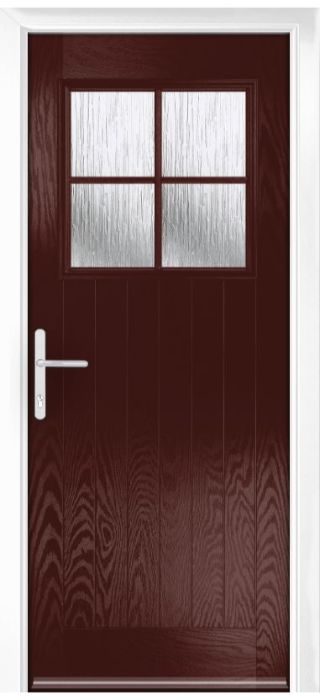 Composite Door - Birch - Rural Collection - Rosewood