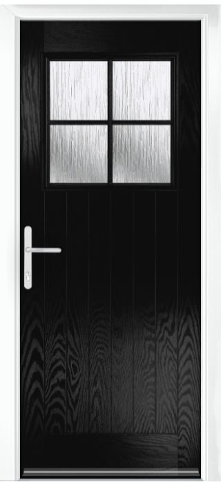 Composite Door - Birch - Rural Collection - Black