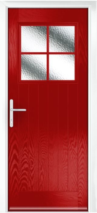 Composite Door - Birch - Rural Collection - Red