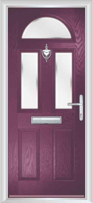 Composite Door - Chillingham - Classic Collection - Very Berry