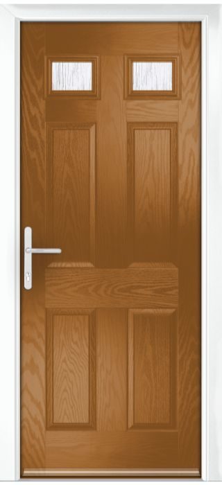 Composite Door - Alnwick - Classic Collection - Golden Oak