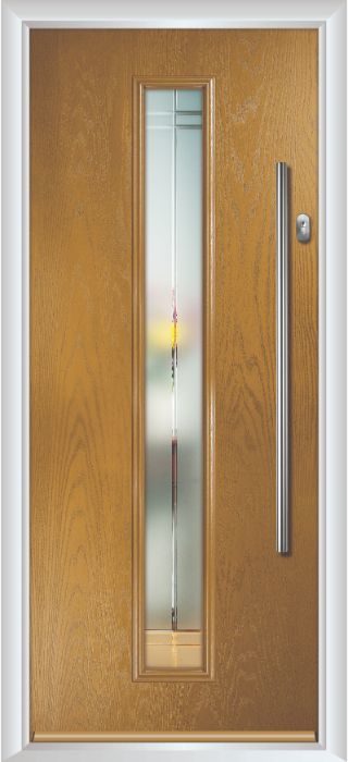 Composite Door - Davy - Contemporary Collection - Irish Oak