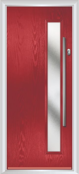 Composite Door - Davy - Contemporary Collection - Red