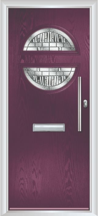 Composite Door - Franklin - Contemporary Collection - Very Berry