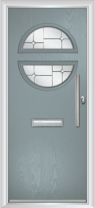 Composite Door - Franklin - Contemporary Collection - Silver Grey