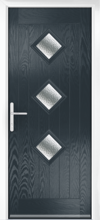 Composite Door - Hornbeam 3 - Rural Collection - Anthracite Grey