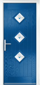 Composite Door - Hornbeam 3 - Rural Collection - French Blue