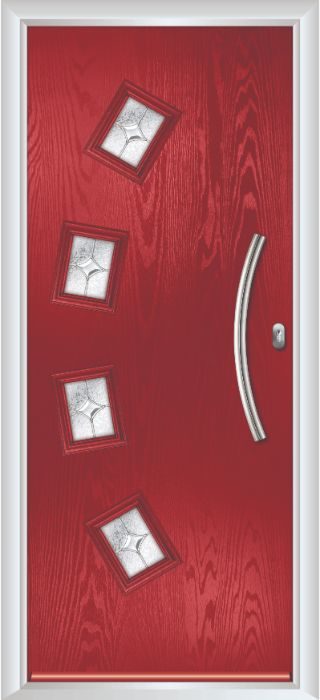 Composite Door - Macmillan - Contemporary Collection - Red