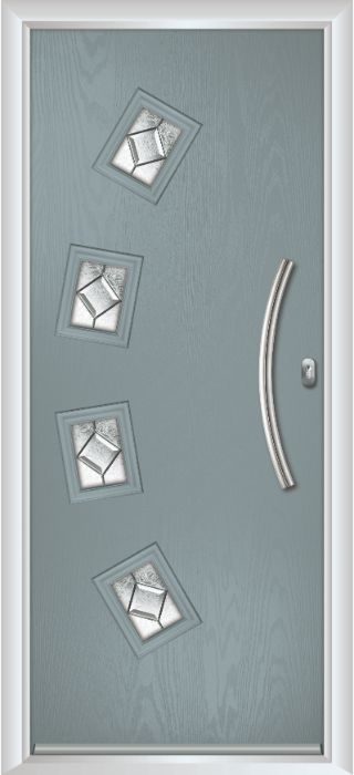 Composite Door - Macmillan - Contemporary Collection - Silver Grey