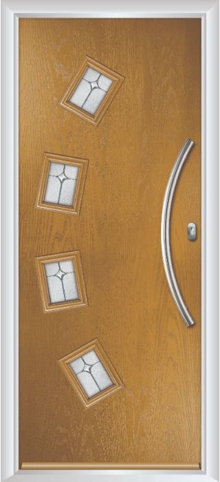 Composite Door - Macmillan - Contemporary Collection - Irish Oak