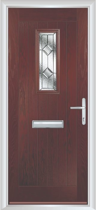 Composite Door - Maple- Rural Collection - Rosewood