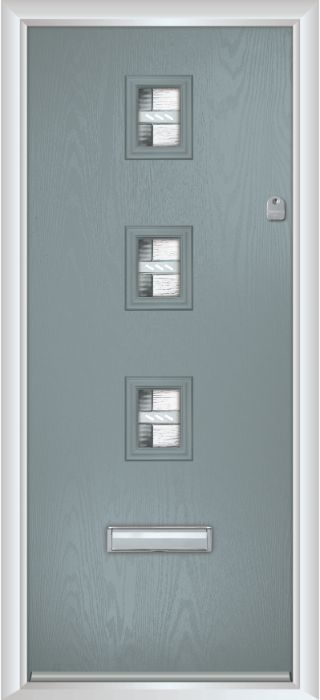 Composite Door - Maxwell - Contemporary Collection - Silver Grey