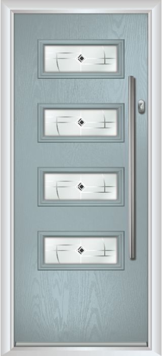 Composite Door - Volta - Contemporary Collection - Silver Grey