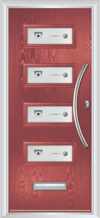 Composite Door - Volta - Contemporary Collection - Marsala