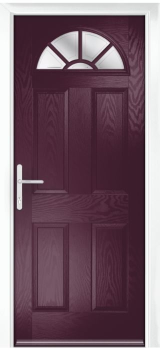 Composite Door - Warkworth - Classic Collection - Very Berry