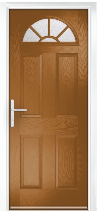 Composite Door - Warkworth - Classic Collection - Golden Oak