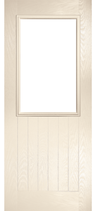 Composite Door - Larch - Rural Collection - Cream White