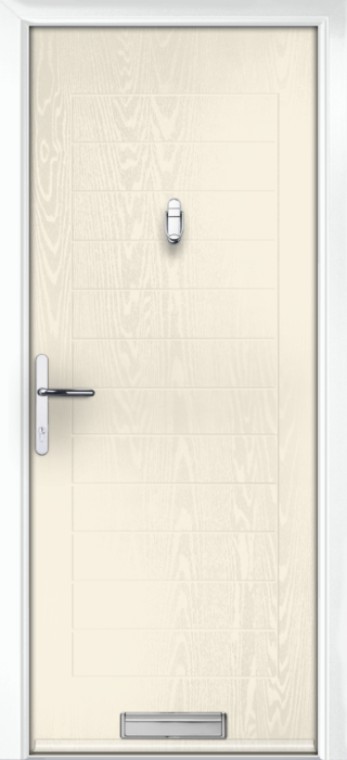 Composite Door - Talbot Solid - Classic Collection - White Cream