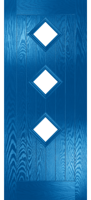 Composite Door - Hornbeam 3 - Rural Collection - French Blue