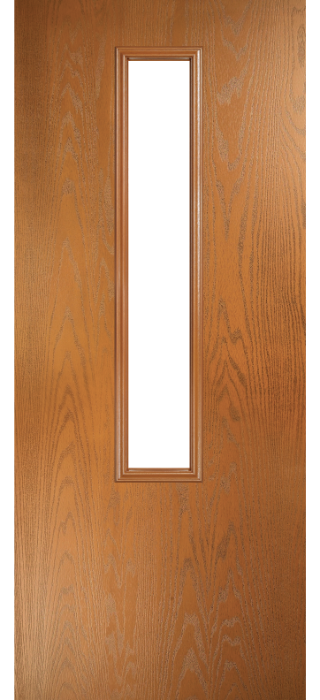 Composite Door - Cullen - Contemporary Collection - Golden Oak
