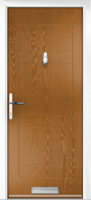 Composite Door - Talbot Solid - Classic Collection - Golden Oak