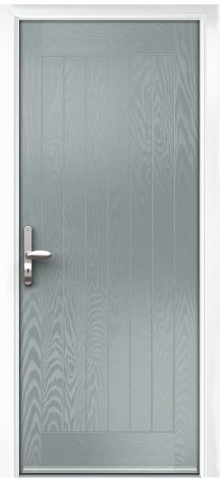 Composite Door - Aspen - Rural Collection - Silver Grey