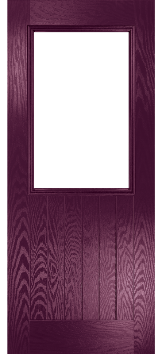 Composite Door - Larch - Rural Collection - Very Berry