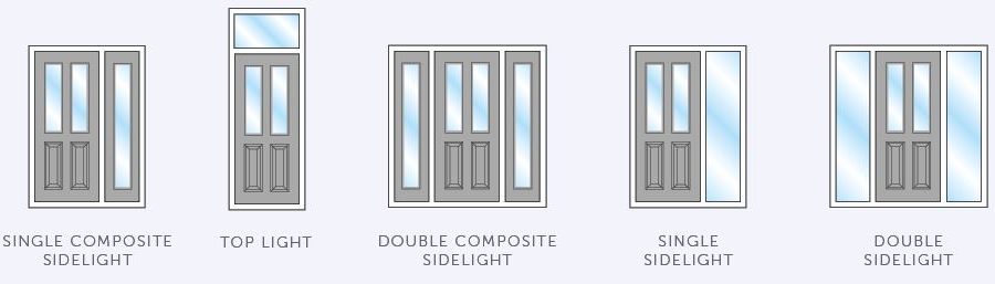 composite door with sidelights