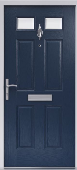 Blue Glazed fire door